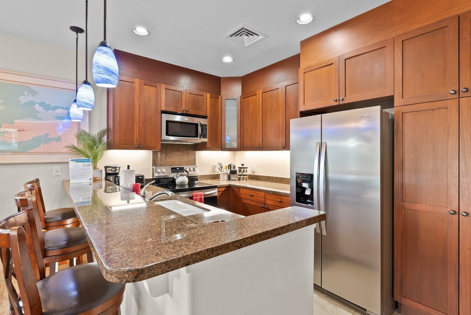 Condo, Multiple Beds, Lanai, Garden View (Halii Kai 20D) | Private kitchen