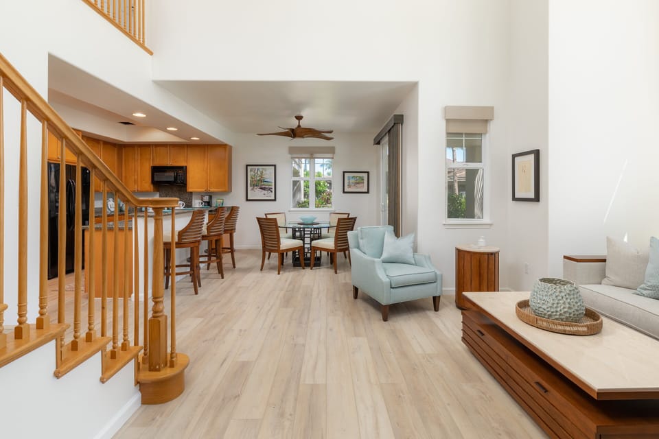 Townhome, Multiple Beds, Lanai, Garden View (Waikoloa Colony Villas 1906) | Living area | 42-inch flat-screen TV with digital channels