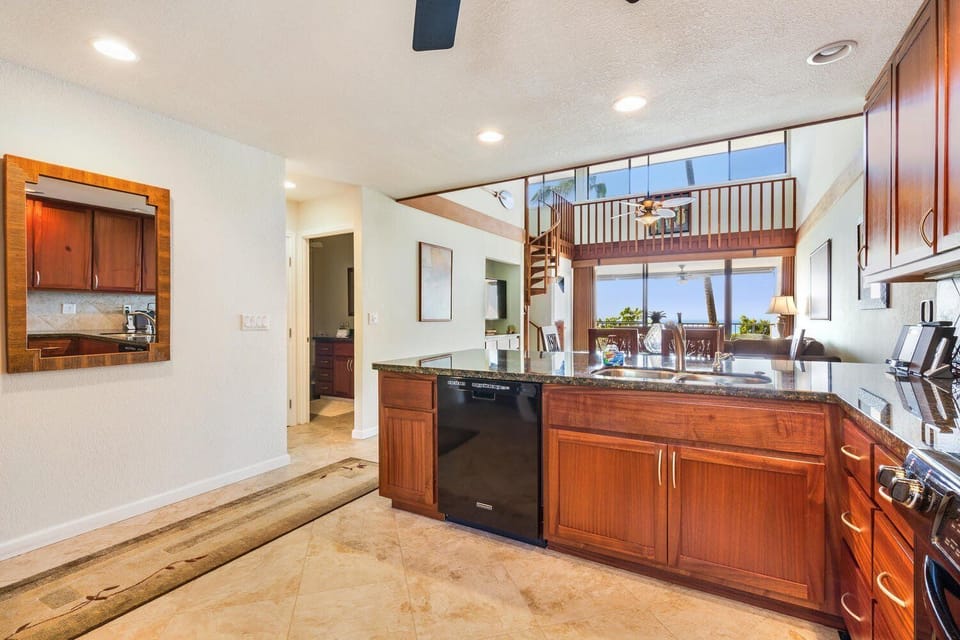 Condo, Multiple Beds, Balcony, Ocean View (Country Club Villas 302) | Private kitchen | Dining table