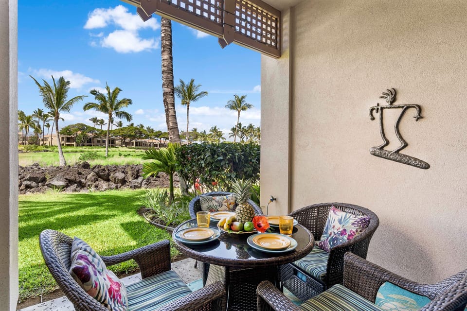 Townhome, Multiple Beds, Lanai, Golf View (Waikoloa Colony Villas 303) | Outdoor dining