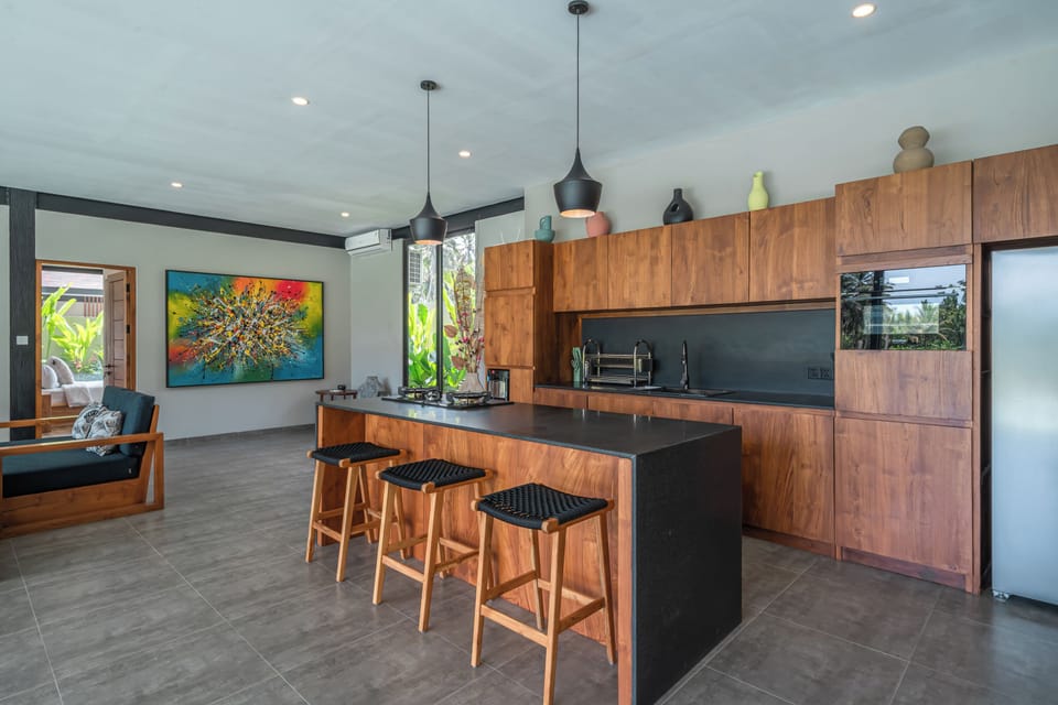 Luxury Villa, Patio, Pool View | Private kitchen | Toaster, blender
