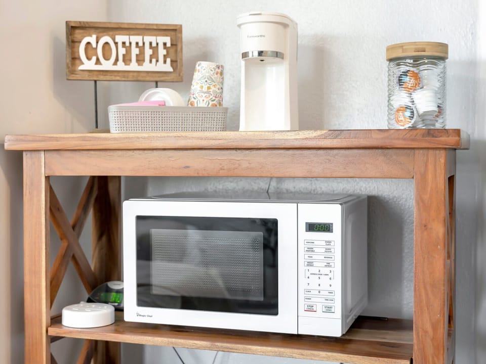 Snack attack? Our microwave is here for your quick bites and warm-ups!