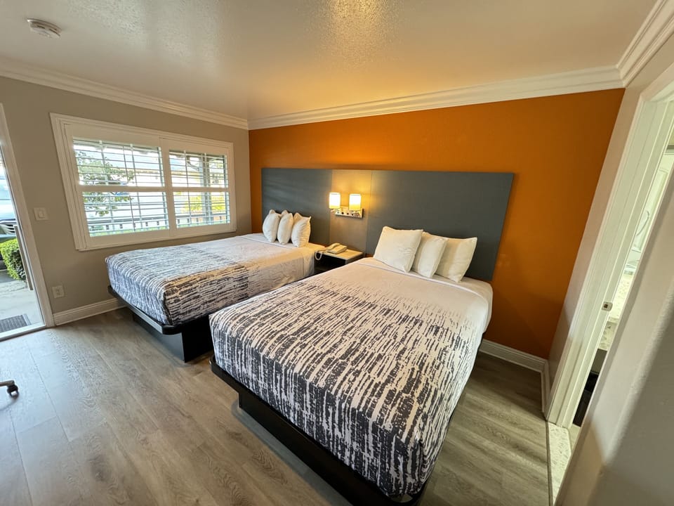 Standard Room, 2 Double Beds | Desk, iron/ironing board, free WiFi, bed sheets
