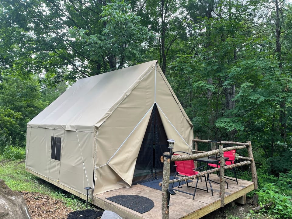 Sugar Brook off grid tent sleeps 2