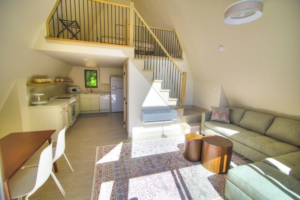 Gather comfortably in an open living space made for relaxing.