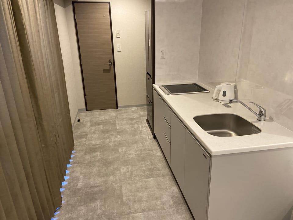Suite, Smoking | Private kitchen | Fridge, microwave, electric kettle