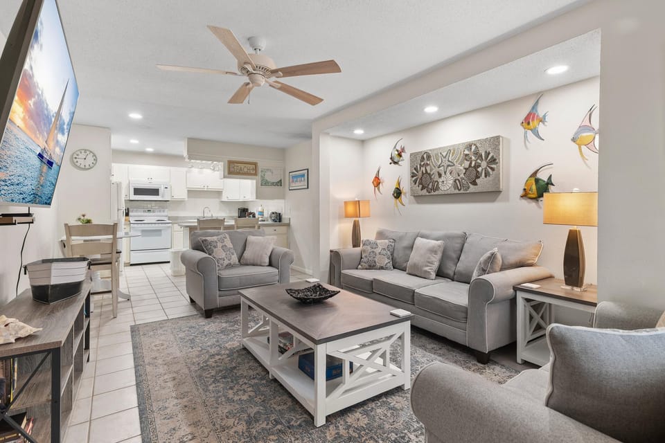 Condo, Multiple Beds (Capri by the Gulf 126) | Living area