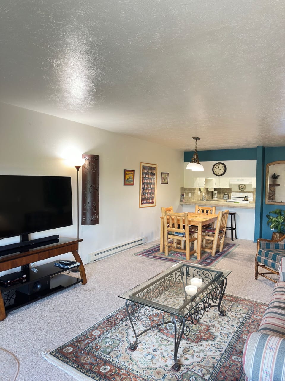 Large-screen TV to unwind and relax