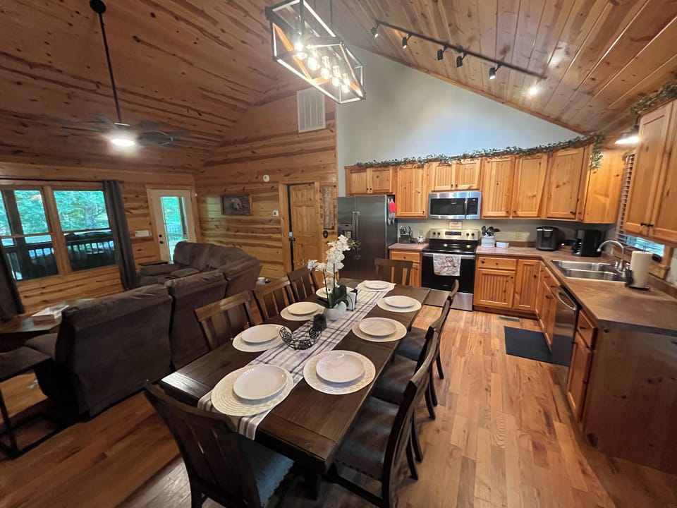 Open floor plan ideal for families