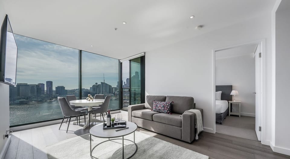 Two Bedroom Two Bathroom Apartments with Stadium & Harbour Views | Blackout drapes, iron/ironing board, cribs/infant beds, free WiFi