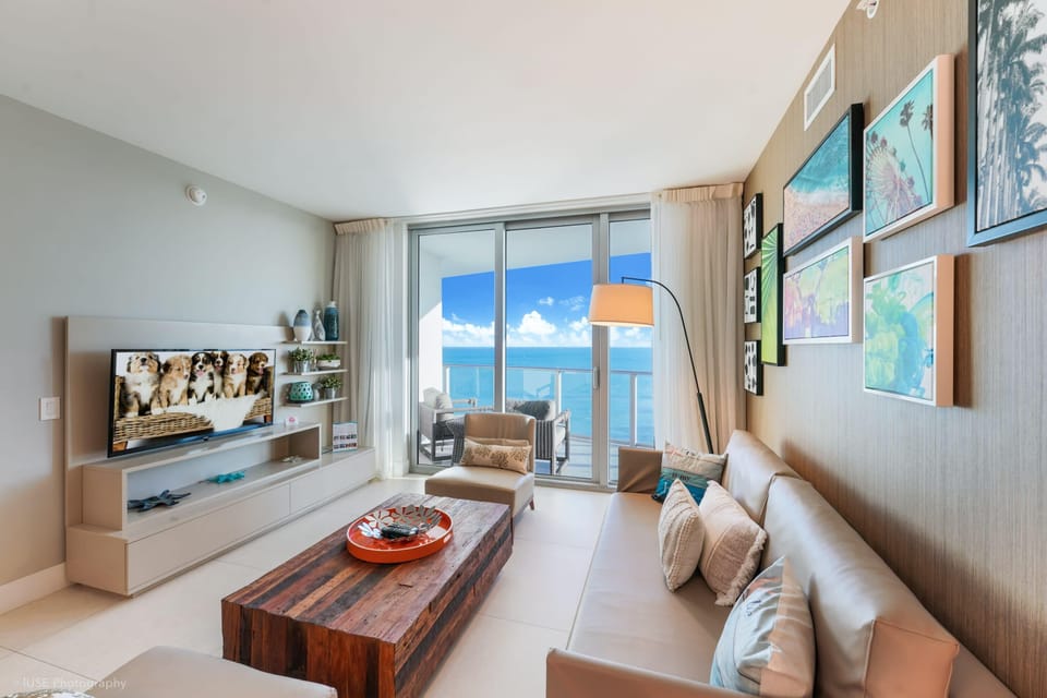 Living Room with Unobstructed Ocean Views
