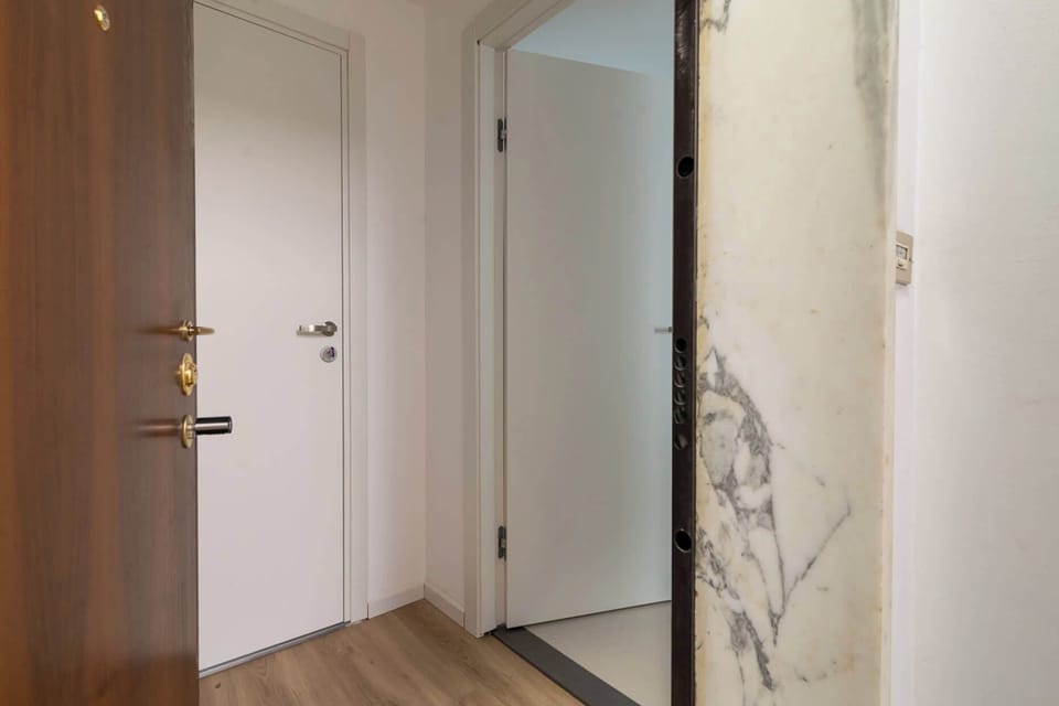 Modern apartment entrance door