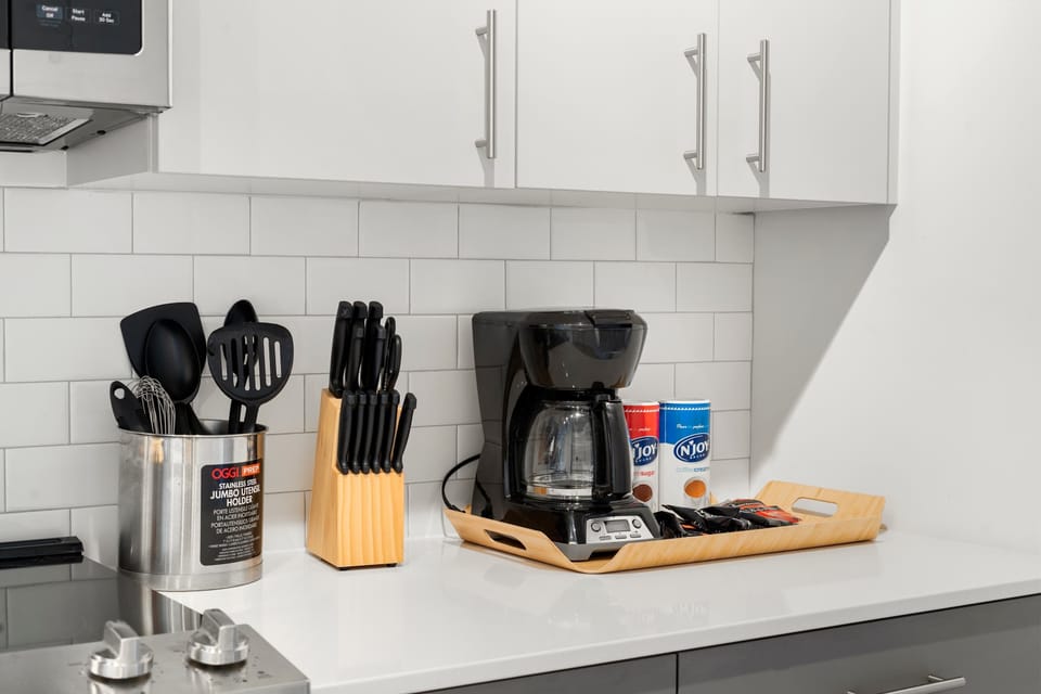 Utensils and Premium Ground Coffee
