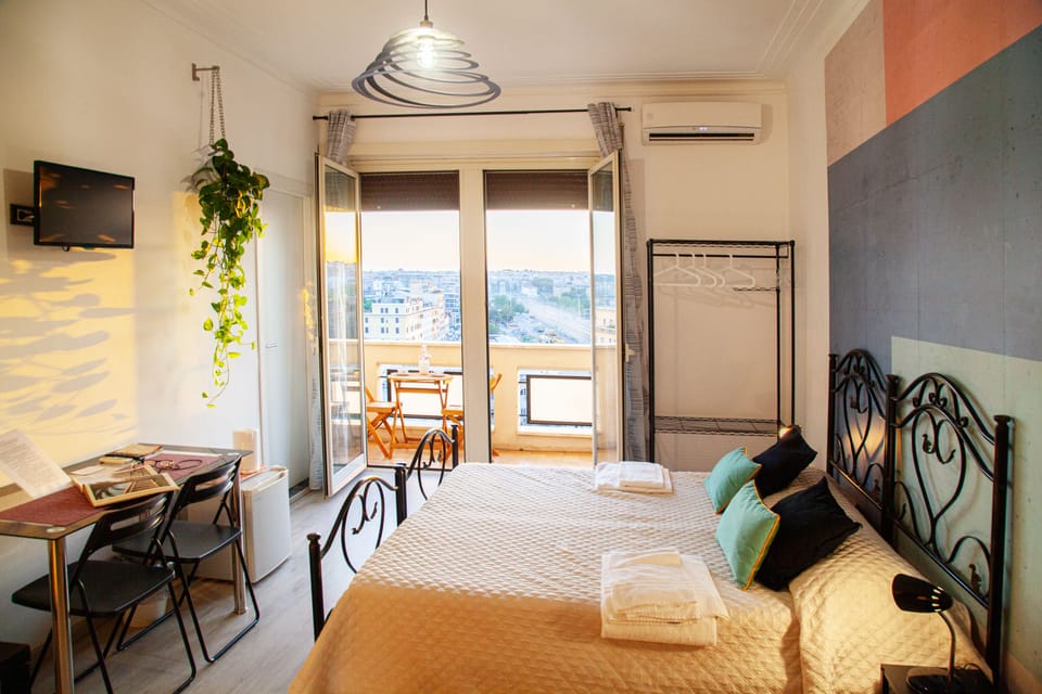 Superior Triple Room, Balcony, City View | Frette Italian sheets, premium bedding, down comforters, minibar