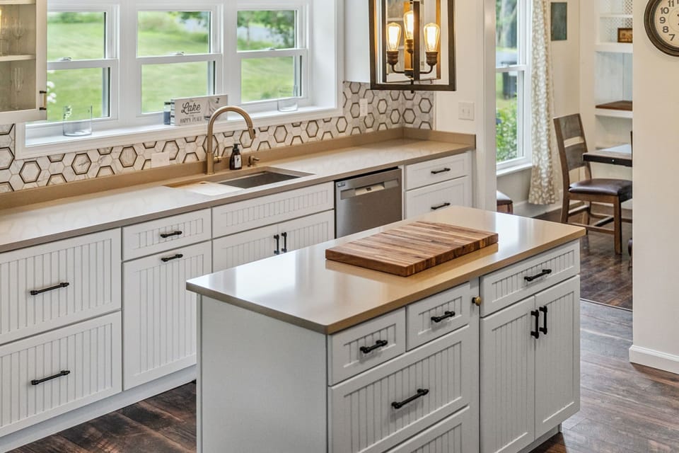 Thoughtfully designed with ample storage and generous counter space, this kitchen is ready for everything from simple breakfasts to family-style dinners. 