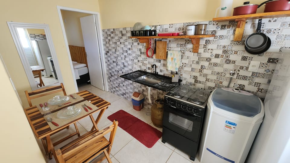 Flat 1 Acesso Por fora da Pousada | Private kitchen