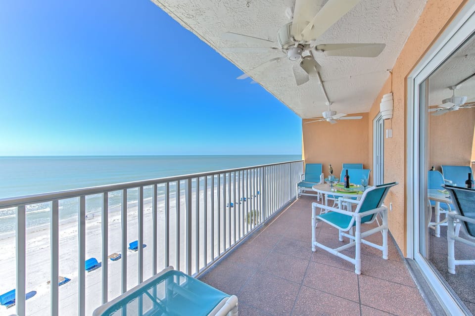 Your private oceanfront balcony offers stunning sea views where you can dine al fresco while watching waves roll onto pristine sand below.