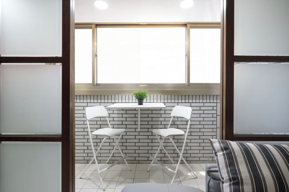 Seating area on balcony