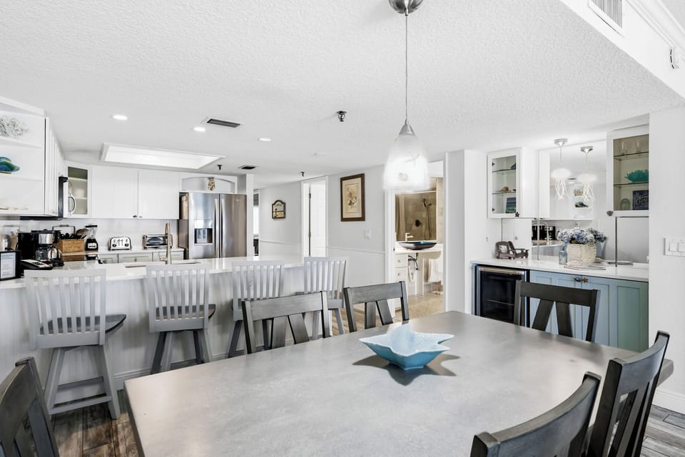 Your spacious open kitchen and dining area creates the perfect gathering spot for shared meals and conversations.