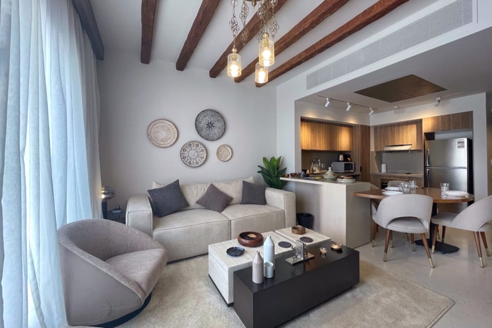 Basic Apartment | Living area | 65-inch Smart TV with digital channels