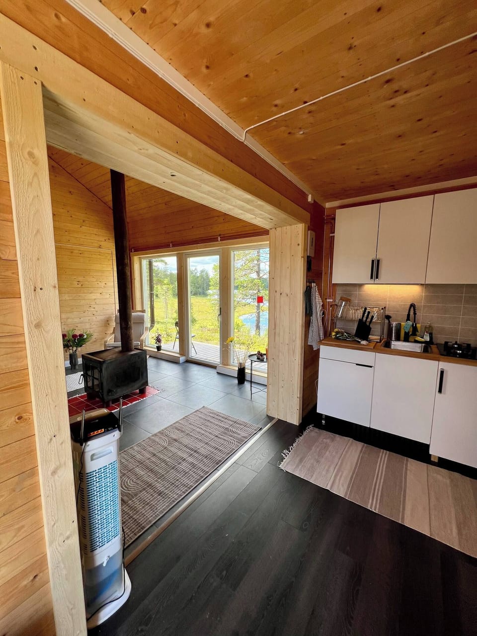 Cabin, 1 Bedroom, Accessible, Balcony | Private kitchen
