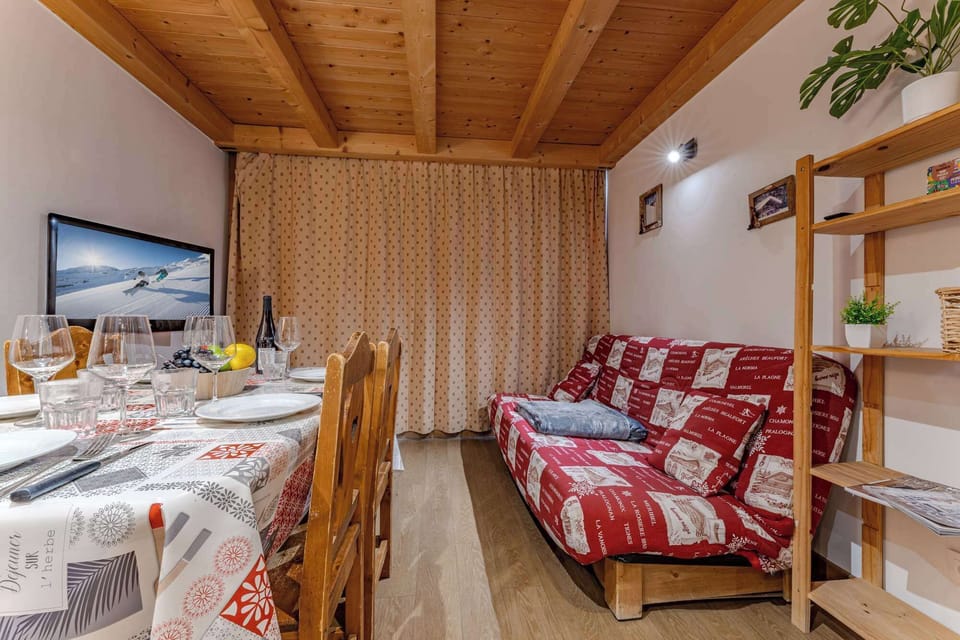Eat, laugh, and share memories at the heart of the apartment—comfortably seats 6 guests.