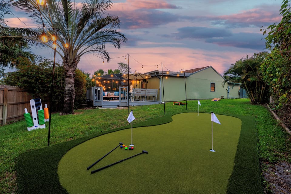 Your own private mini golf and backyard games for all ages.