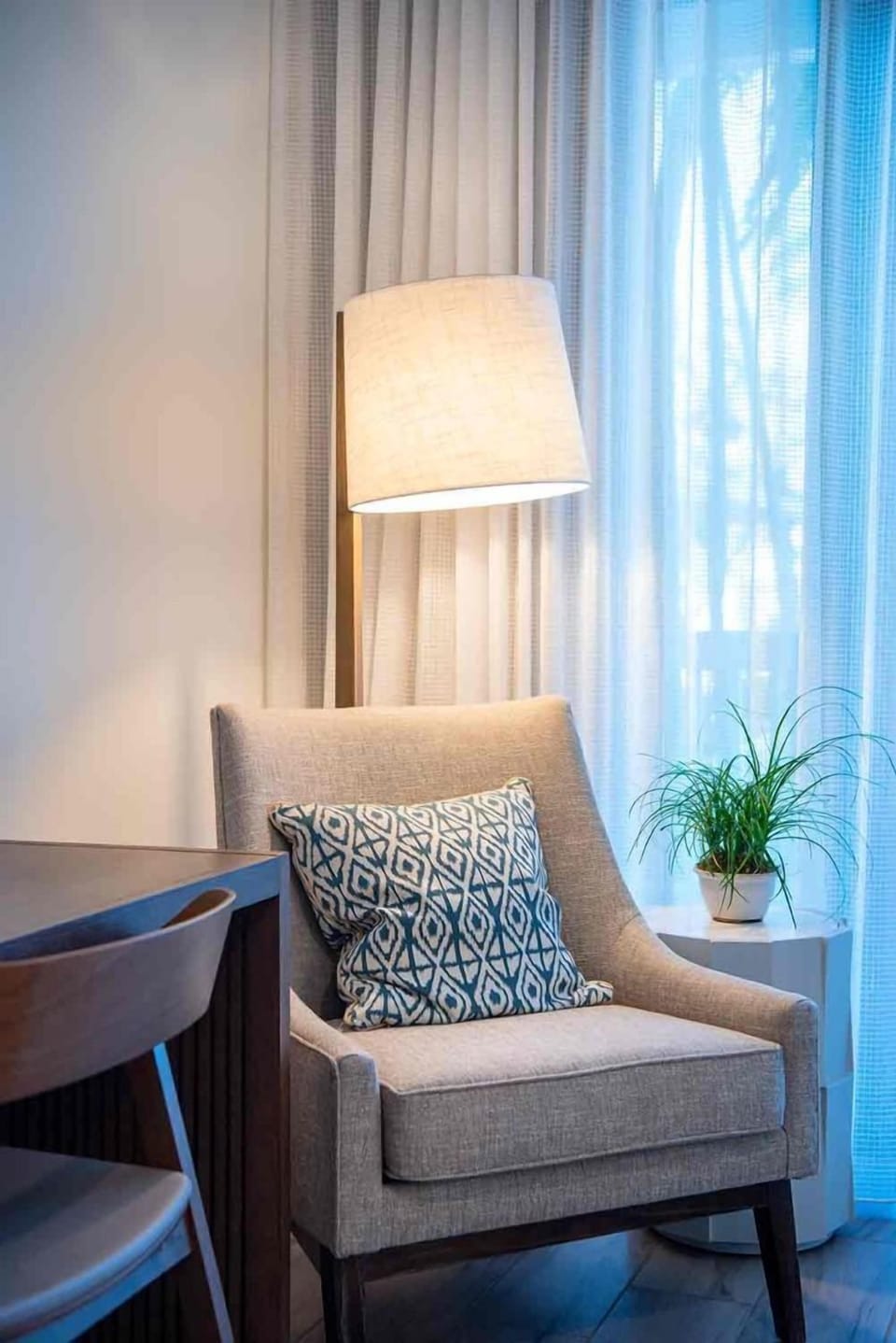 Curl up in a quiet corner perfect for reading, reflecting, or simply soaking in the stillness of island life.