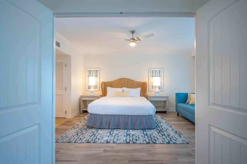 Enter a peaceful hideaway where airy textures, soft hues, and coastal charm create a space made for unwinding.