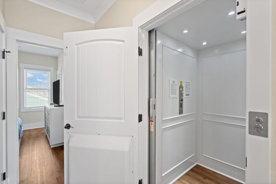 Elevator access up to the third floor—easy + convenient, Effortless luggage and grocery transport