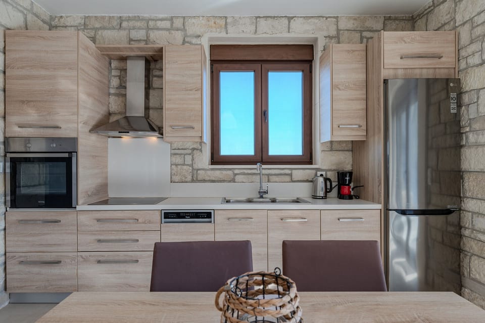 Villa, 3 Bedrooms, 2 Bathrooms, Sea View | Private kitchen | Coffee/tea maker, electric kettle