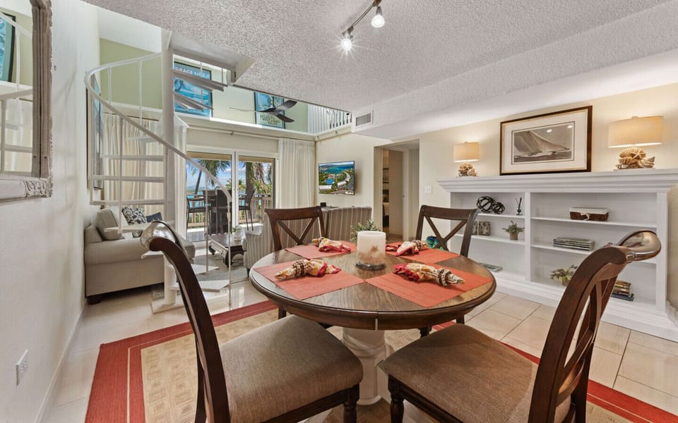 The elegant dining area.
