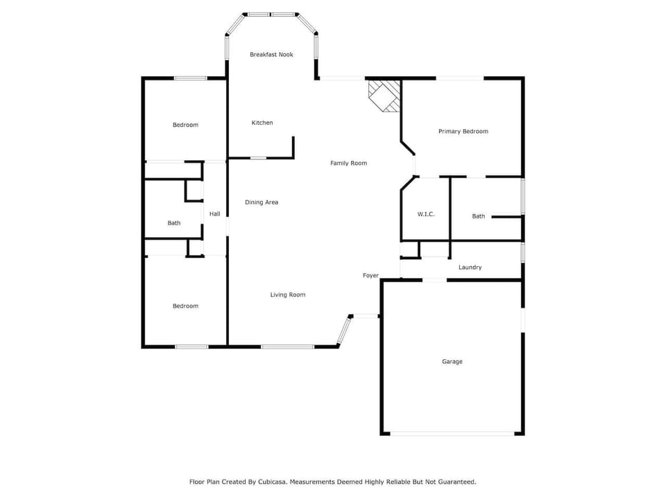 Floor plan of the house near the stadium.