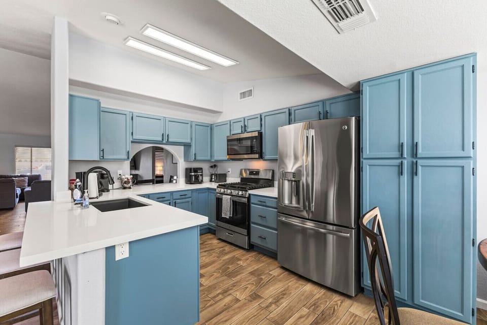 Fully stocked kitchen
