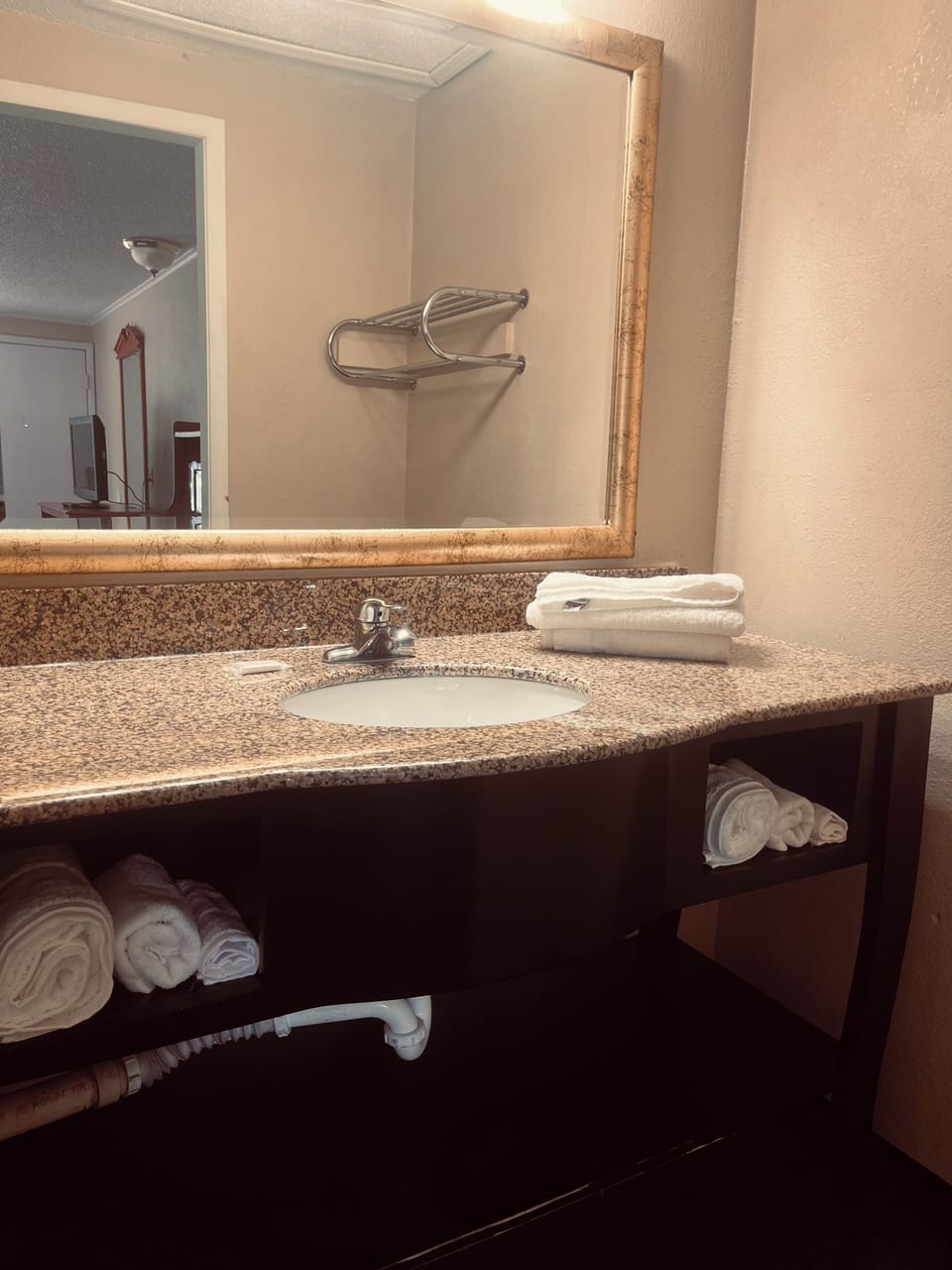 Towels, soap, toilet paper