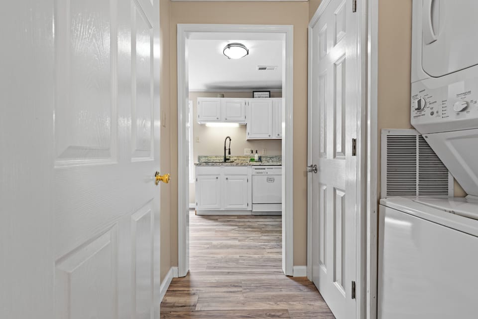 No need to pack extra—washer and dryer make extended stays easy