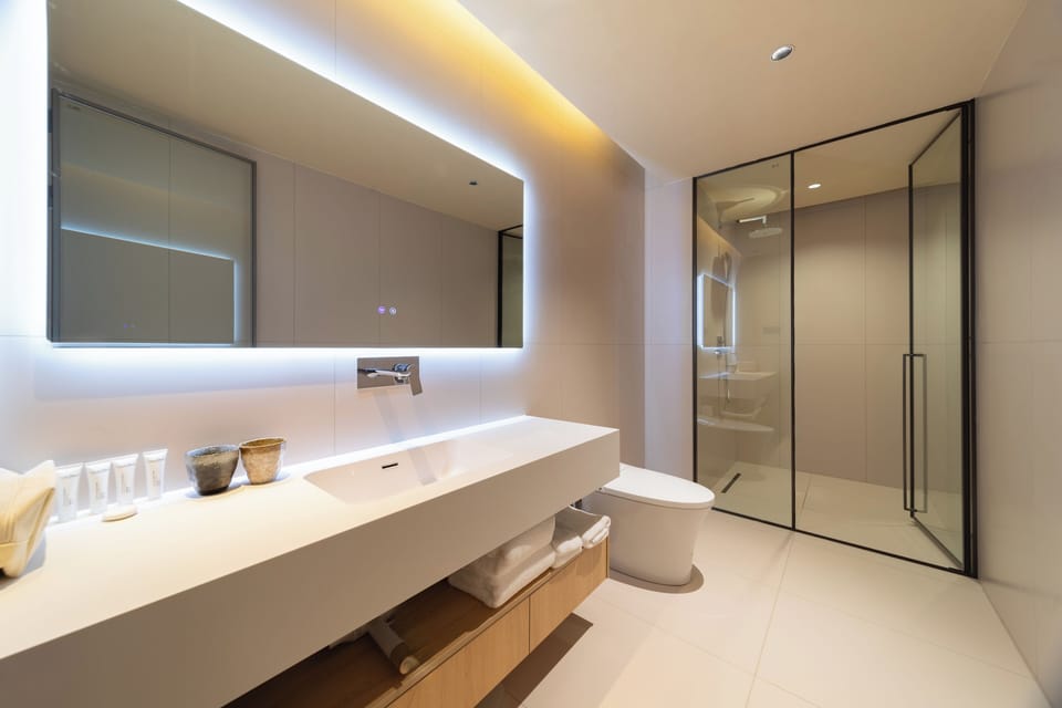 Deluxe Double Room | Bathroom | Free toiletries, hair dryer, towels, soap