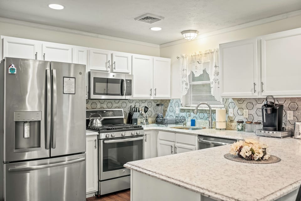Ample counter space for meal prepping.