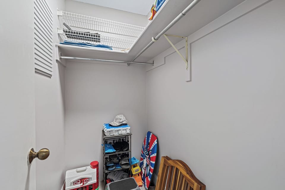 Walk in closet off the Master bedroom. 2nd floor of home.