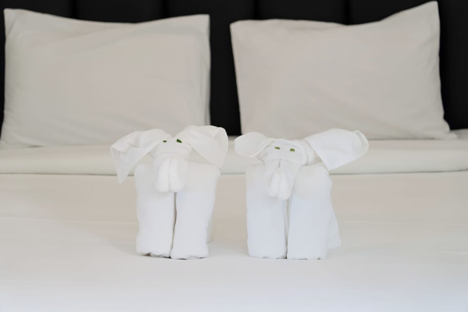 Egyptian cotton sheets, premium bedding, desk, laptop workspace