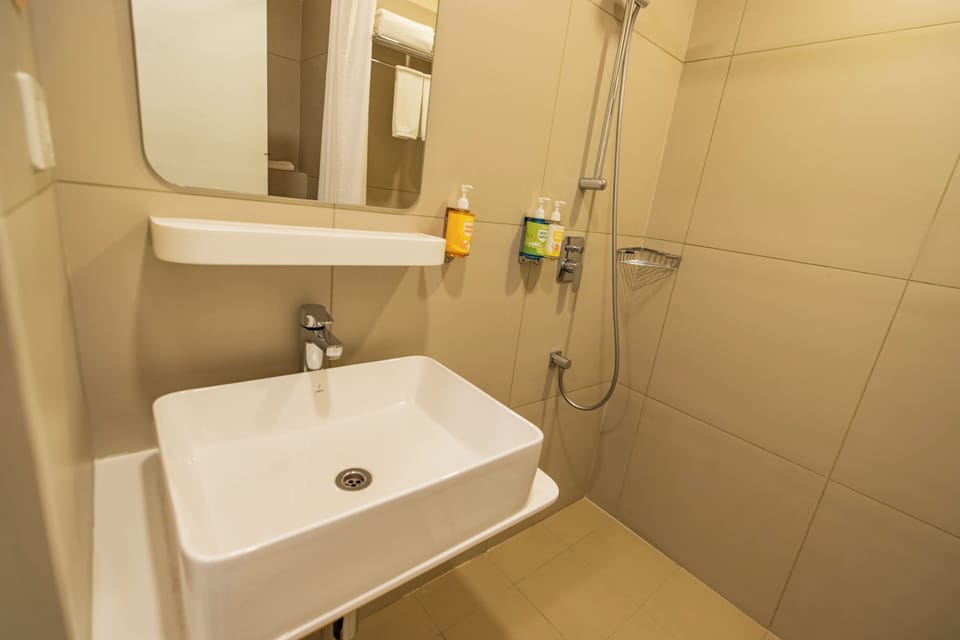 Deluxe Double Room | Bathroom | Shower, free toiletries, hair dryer, towels