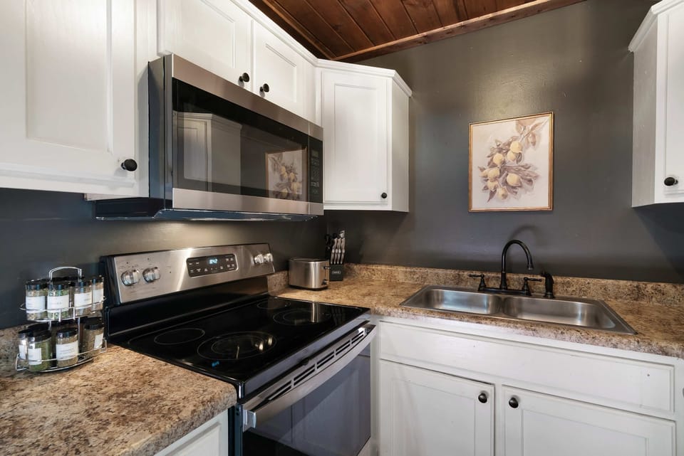 Modern appliances and charming decor await your culinary adventures!