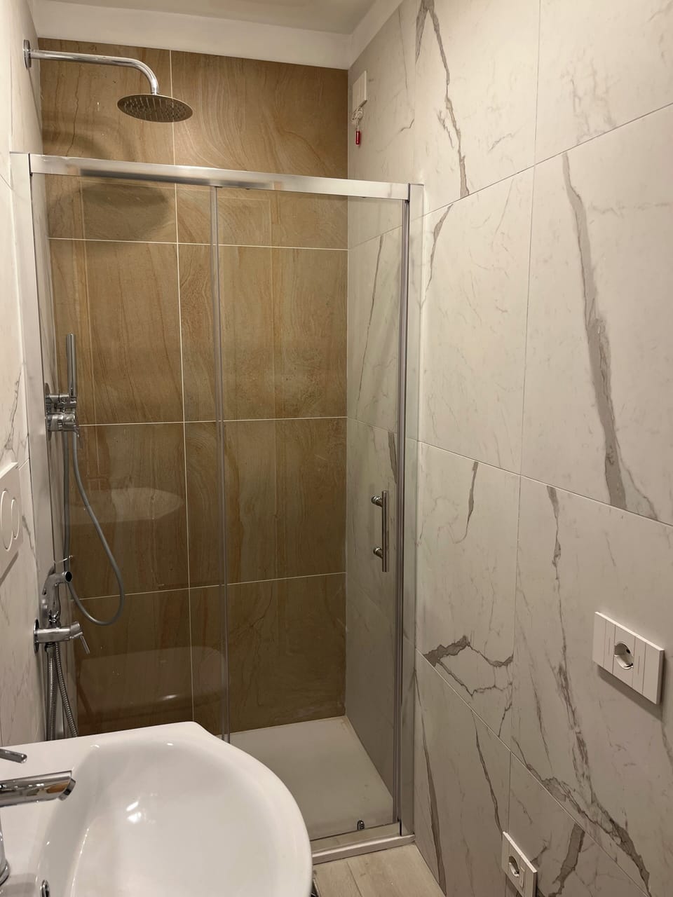 Bathroom | Shower, hair dryer, towels, soap