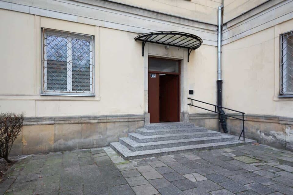 Entrance to the building. 