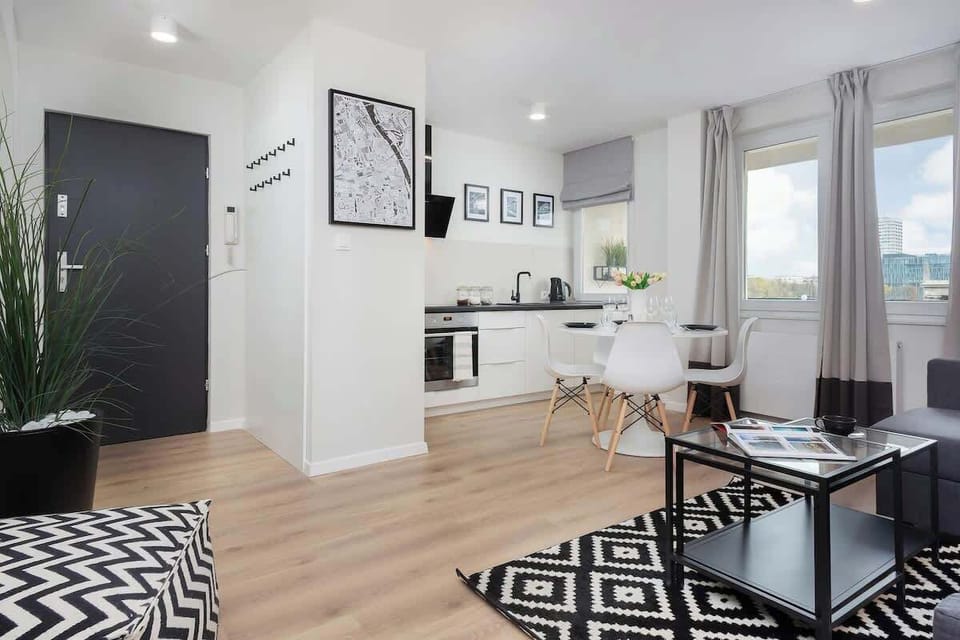 Living room with kitchenette