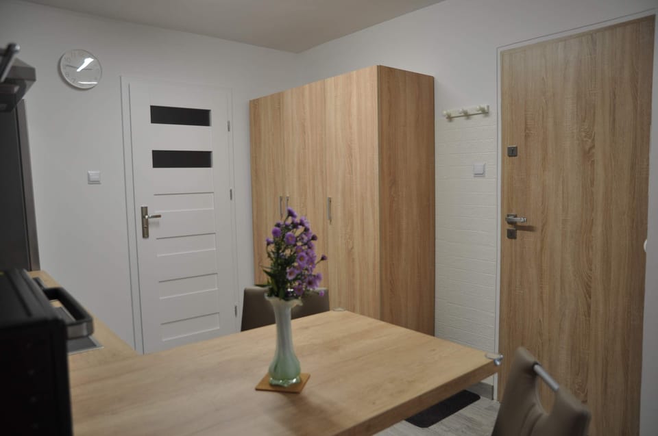 Spacious wardrobe in the apartment.