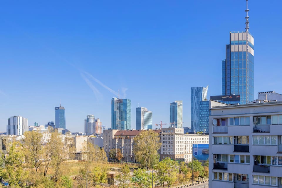 Panorama of Warsaw.