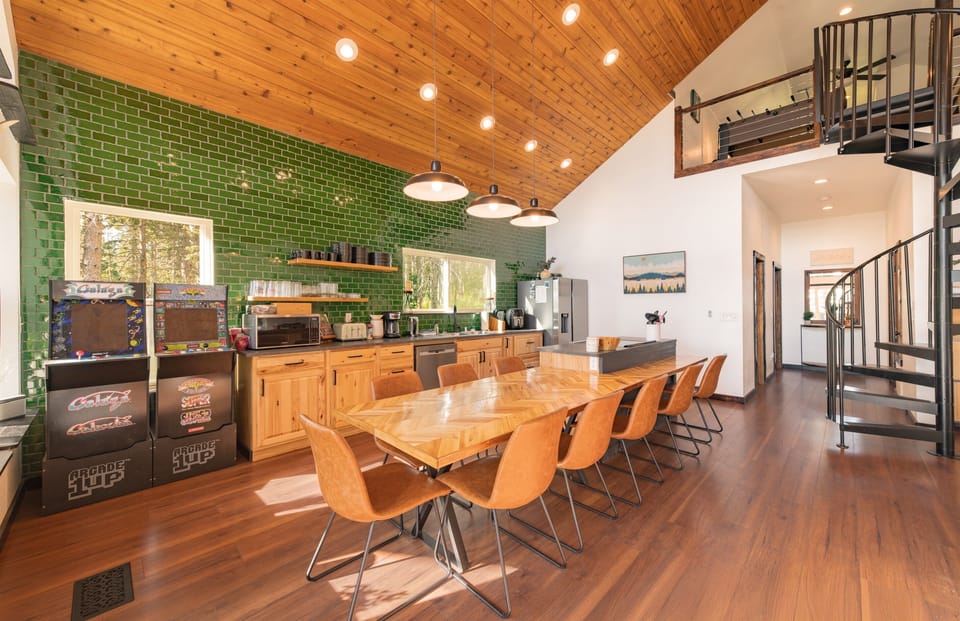 Kitchen stocked with quality cookware and appliances