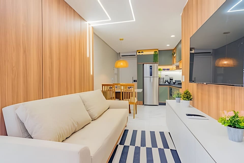 Apartment | Living area | 51-inch flat-screen TV with digital channels