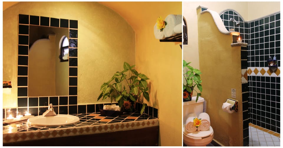 Superior King | Bathroom | Shower, free toiletries, hair dryer, towels